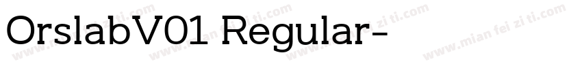 OrslabV01 Regular字体转换
